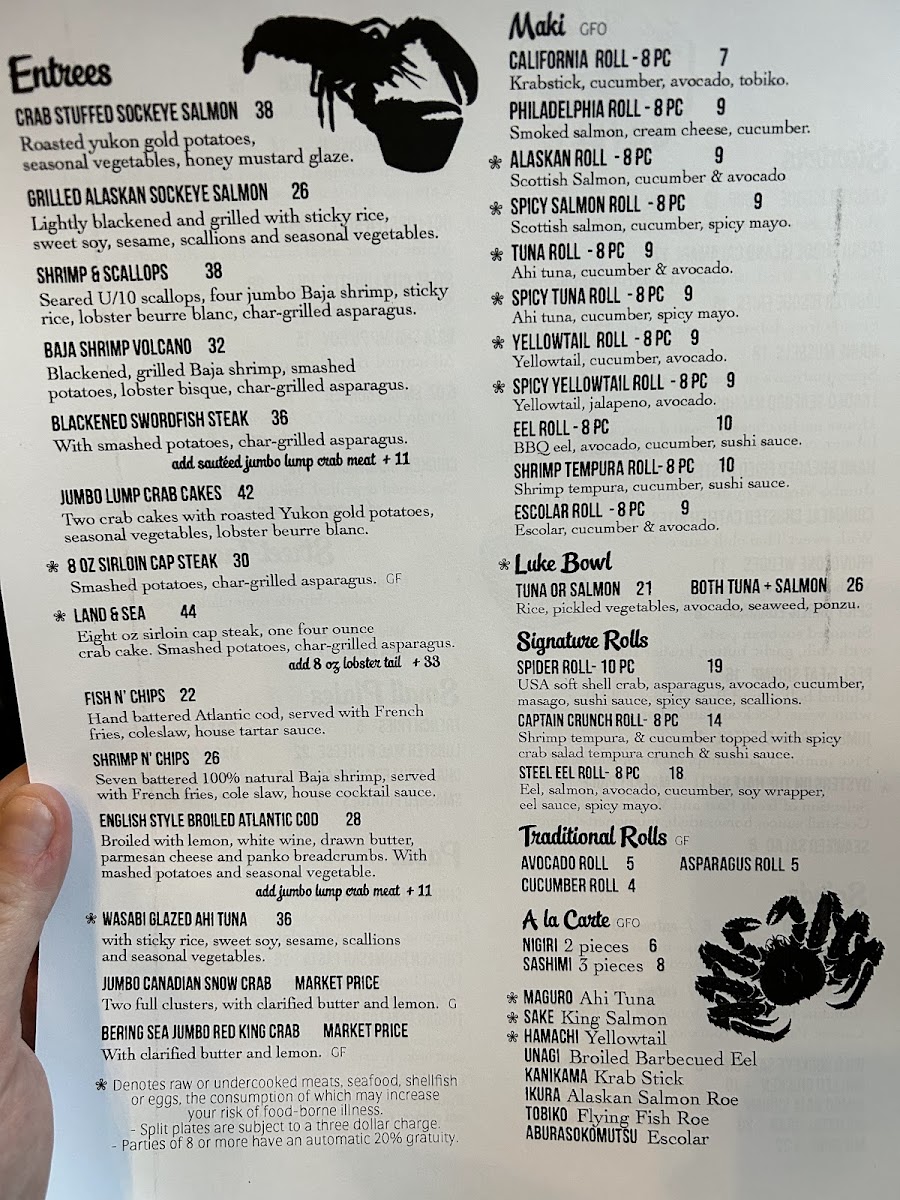 Menu Luke Wholey's Wild Alaskan Grille-4